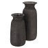 BALI BLACK COAL VASE 18X40CM