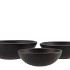 VINCI MATT BLACK BOWL LOW 20X7CM