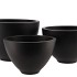 VINCI MATT BLACK BOWL 23X15CM
