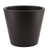 VINCI MATT BLACK CONTAINER POT 21X19CM