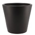 VINCI MATT BLACK CONTAINER POT 24X22CM