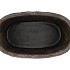 IRON STONE GREY OVAL POT 28X16X13CM