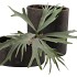 IRON STONE GREY OVAL POT 28X16X13CM