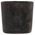 IRON STONE GREY OVAL POT 37X16X37CM