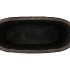 IRON STONE GREY OVAL POT 37X16X37CM