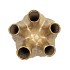 AGLIO GOLD VASE 17X20CM