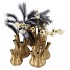 AGLIO GOLD VASE 17X20CM