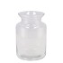 GLASS MILK BOTTLE VASE HEAVY 14X20CM