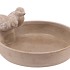 CONCRETE BIRD BOWL ROUND 23X6CM