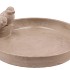CONCRETE BIRD BOWL ROUND 33X5CM NM