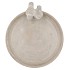 CONCRETE BIRD BOWL ROUND 33X5CM NM