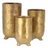 ST TROPEZ GOLD VASE 14X26CM