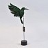 FEATHER HUMMINGBIRD ON FOOT GREEN P/1