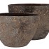 BALI INDONESIAN GREY BOWL OVL 34X16X23CM