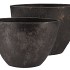 BALI BLACK COAL BOWL OVL 34X16X23CM