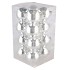 GLASS BALL SHINY SIILVER 80MM P/16 NM