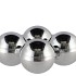 GLASS BALL SHINY SILVER 100MM P/4 NM