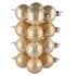 GLASS BALL COMBI CHAMPAGNE 80MM P/16