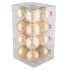 GLASS BALL COMBI CHAMPAGNE 80MM P/16