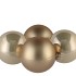 GLASS BALL COMBI CHAMPAGNE 100MM P/4