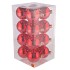 GLASS BALL SHINNY RED 80MM P/16 NM
