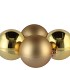 GLASS BALL COMBI GOLD 100MM P/4