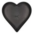 MELAMINE GREY BOWL HEART 26X24X7,5CM