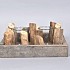 18432 driftwood tray met 2 glas 29x22x15cm