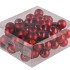 GLASS BALL CHRISTMAS RED 30MM P/72