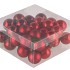GLASS BALL CHRISTMAS RED 40MM P/36