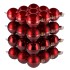 GLASS BALL CHRISTMAS RED 57MM P/36
