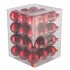 GLASS BALL CHRISTMAS RED 57MM P/36