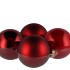 GLASS BALL CHRISTMAS RED 100MM P/4