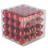 GLASS BALL CHRISTMAS RED 40MM P/64