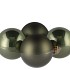 GLASS BALL GRANITE GREEN 100MM P/4