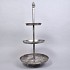DHAKA ZILVER ETAGERE 3LAAGS 36X78CM