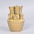 18636 tuba vaas goud 10x10x14cm