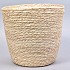 ZEEGRAS STRAW NATUREL POTMAND 32X32CM