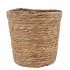 SEAGRASS STRAW BASKET POT BROWN 22X22CM