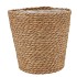 SEAGRASS STRAW BASKET POT BROWN 24X24CM