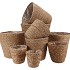 SEAGRASS STRAW BASKET POT BROWN 24X24CM