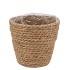 SEAGRASS STRAW BASKET POT BROWN 18X18CM