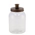 CANDLE JAR GOLD 11X15CM NM