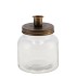 CANDLE JAR GOLD 11X11CM