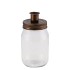 CANDLE JAR GOLD 8X13CM