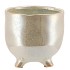 ST TROPEZ CREAM PEARL POT 12X12CM