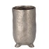 ST TROPEZ MAT SILVER VASE 10X17CM