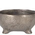 ST TROPEZ MAT SILVER BOWL 16X8CM