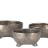 ST TROPEZ MAT SILVER BOWL 16X8CM