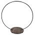 METAL CIRCLE BLACK MET PLATEAU 73X36X79CM